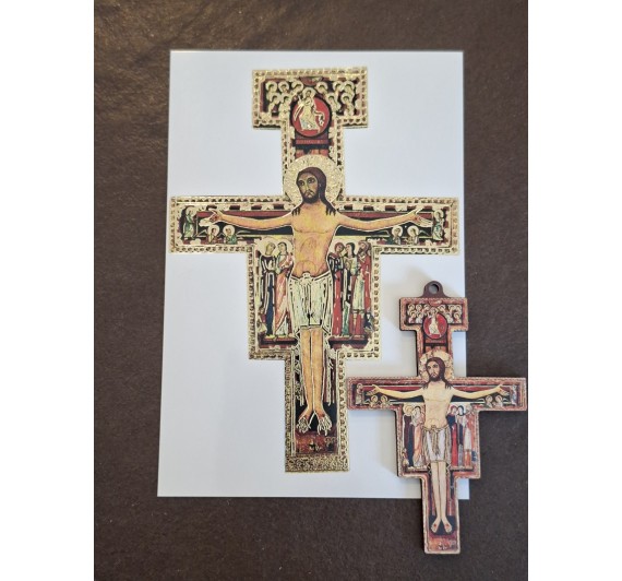 Spominek - Damjanov križ z razglednico